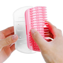 Self-Brushing Corner Groomer for Cats